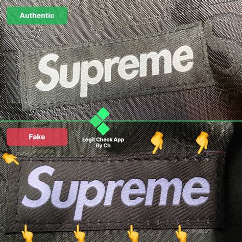 supreme bag fake vs real|is a supreme bag genuine.